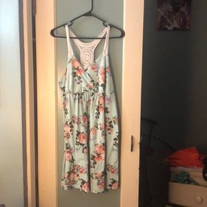 Floral dress.